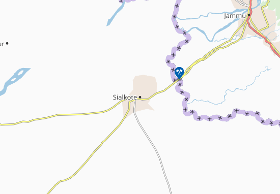 Karte Stadtplan Sialkote