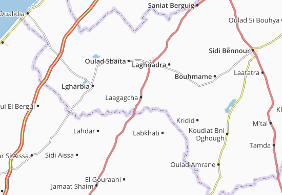 Mapa Laagagcha