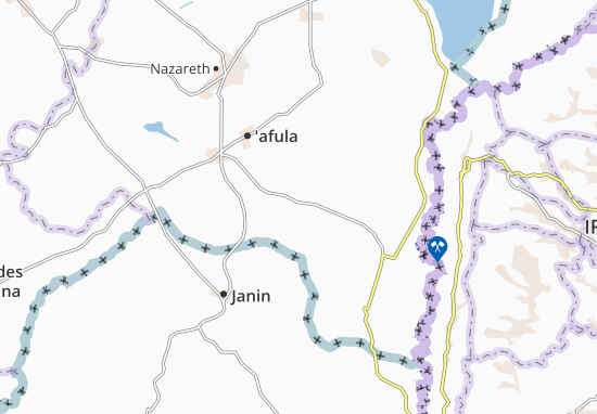 Kaart Plattegrond Tel Yosef