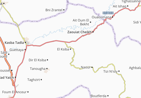 Mapa El Ksiba