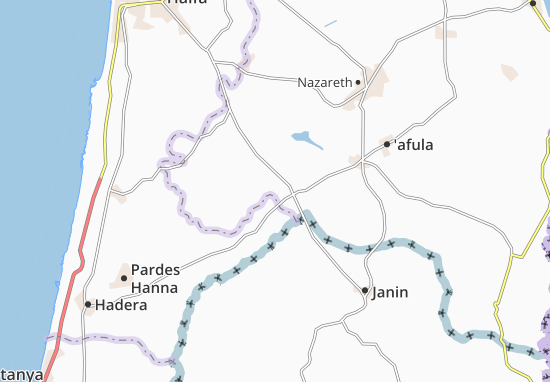 Mapa Megiddo