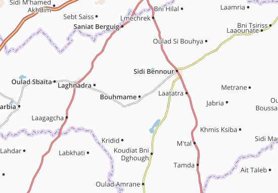 Karte Stadtplan Bouhmame