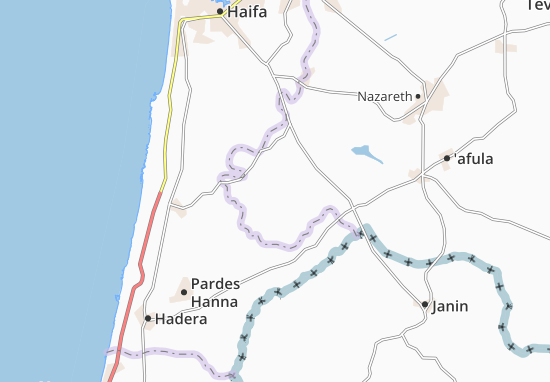 ’En Hashofet Map
