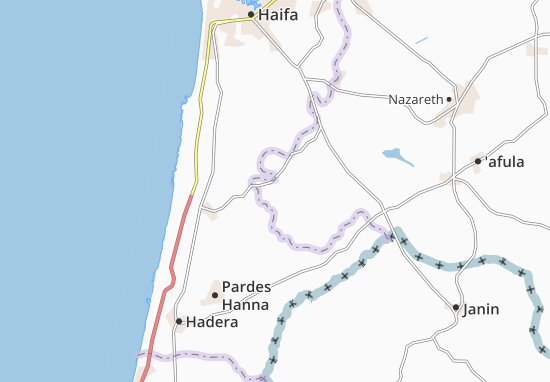 Mapa Ramot Menashe