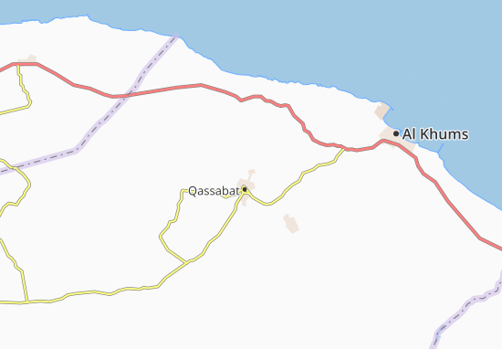 Karte Stadtplan Qaryat Bani Musallam