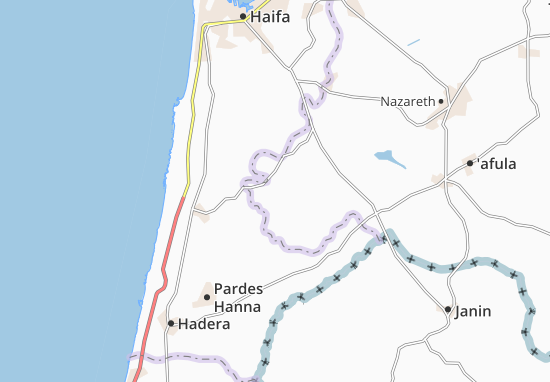 Karte Stadtplan Daliyat Er Ruha