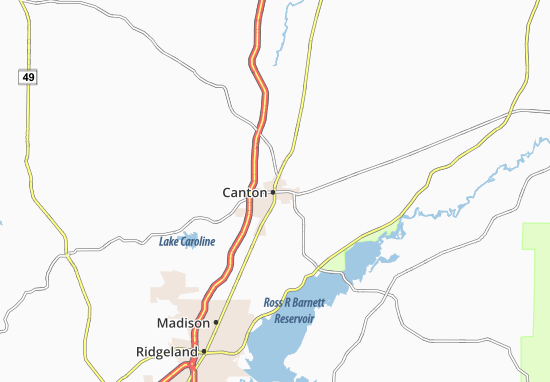 Karte Stadtplan Canton