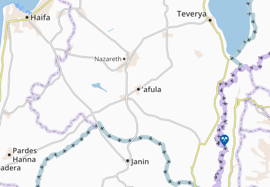 Karte Stadtplan Kefar Yeladim