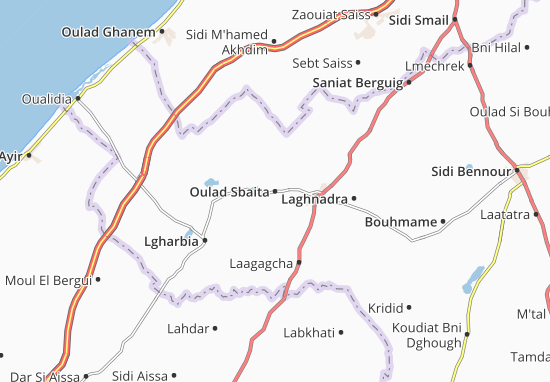 Karte Stadtplan Oulad Sbaita