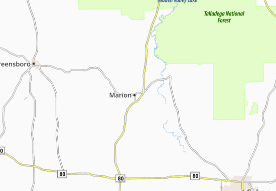 Kaart Plattegrond Marion