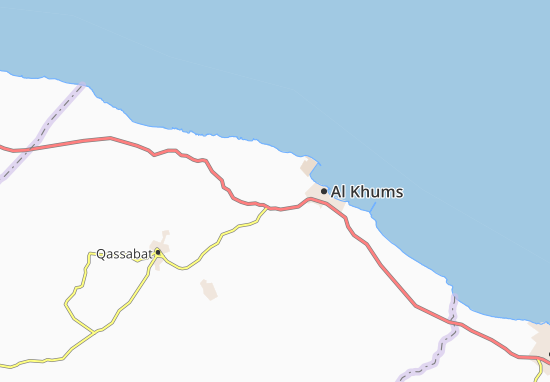 Karte Stadtplan Qabilat al Khums