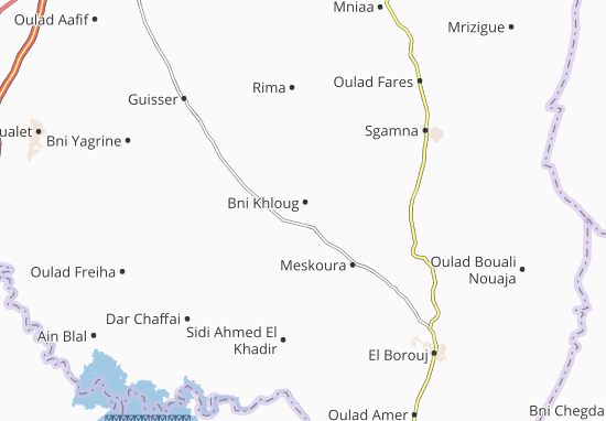 Bni Khloug Map