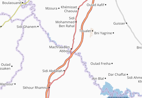 Karte Stadtplan Machraa Ben Abbou