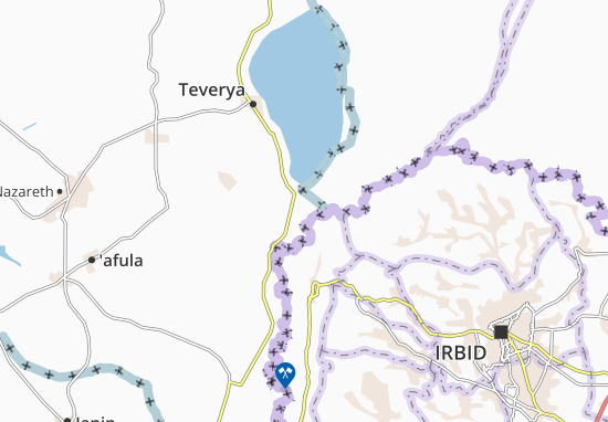 Kaart Plattegrond Massada