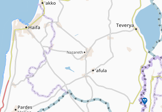 Karte Stadtplan Yafa