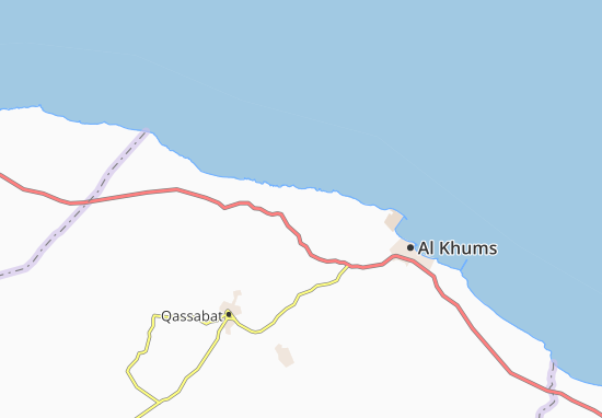 Mapa Qaryat Bin Hasan
