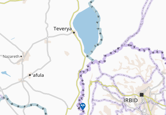 Karte Stadtplan Deganya Bet