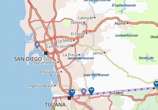 Karte Stadtplan La Presa