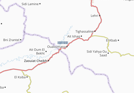 Karte Stadtplan Ouaoumana