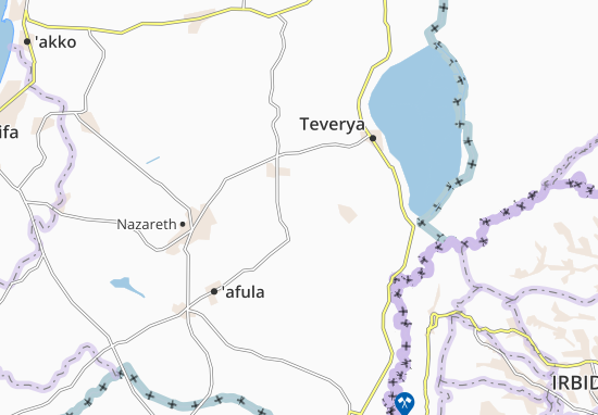 Karte Stadtplan Kafr Kamma