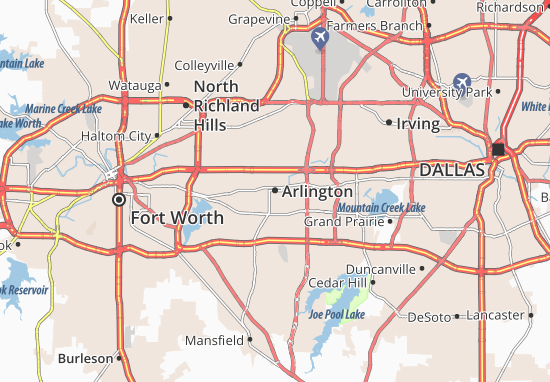 Mapa Arlington