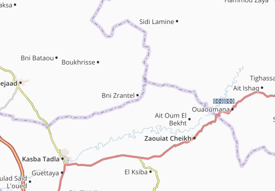 Bni Zrantel Map
