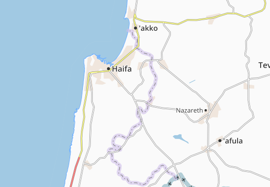 Kaart Plattegrond Kefar Hano’Ar Hadati