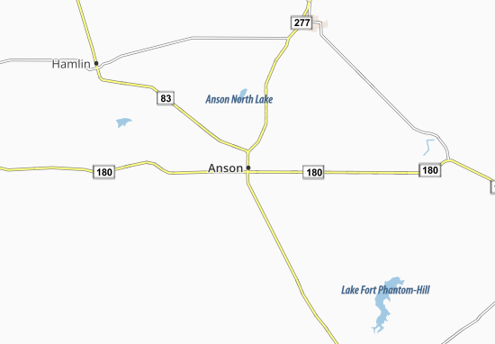 Karte Stadtplan Anson