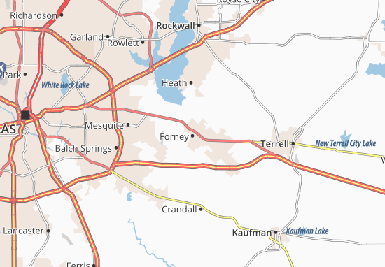 Karte Stadtplan Forney
