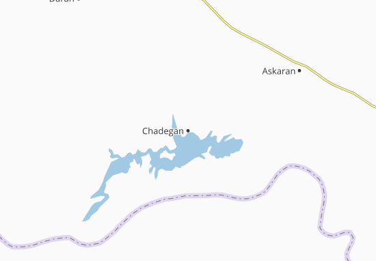 Kaart Plattegrond Chadegan