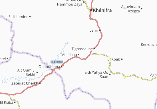 Karte Stadtplan Ait Ishaq