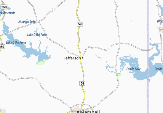 Karte Stadtplan Jefferson
