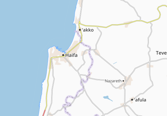 Karte Stadtplan Kefar Hamakkabbi