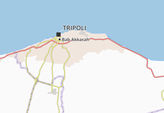 Karte Stadtplan Tripoli Outlying
