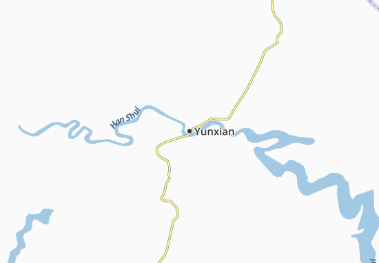 Karte Stadtplan Yunxian