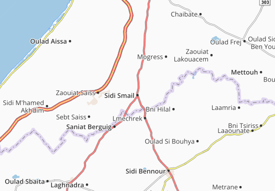 Kaart Plattegrond Sidi Smail