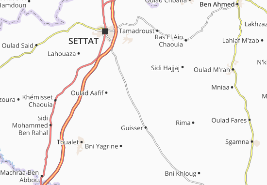 Karte Stadtplan Oulad Sghir