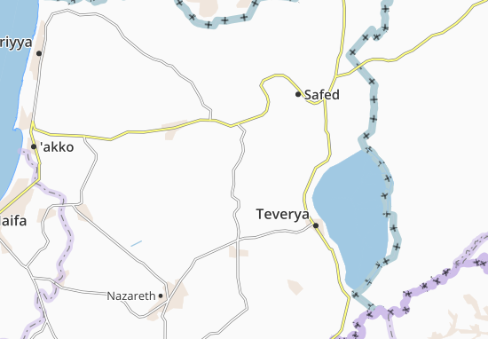 Karte Stadtplan Tefahot