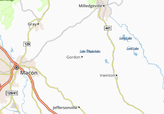 Mapa Gordon
