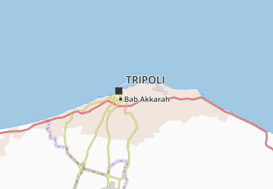Kaart Plattegrond Bab Tajura