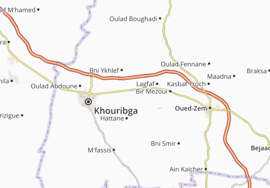 Karte Stadtplan Boujniba