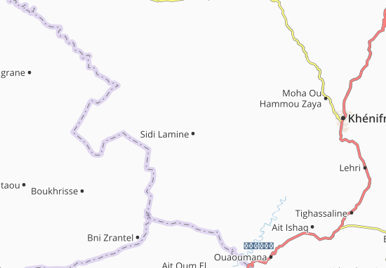 Kaart Plattegrond Sidi Lamine