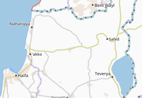 Kaart Plattegrond Qiryat Karmiel