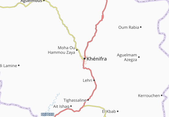 Karte Stadtplan Khénifra