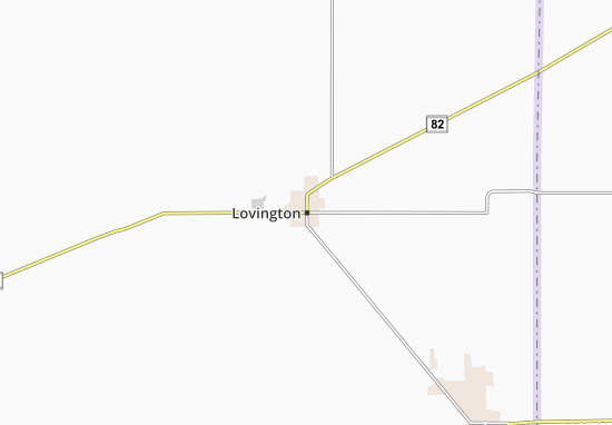 Kaart Plattegrond Lovington