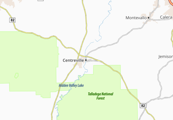 Karte Stadtplan Centreville