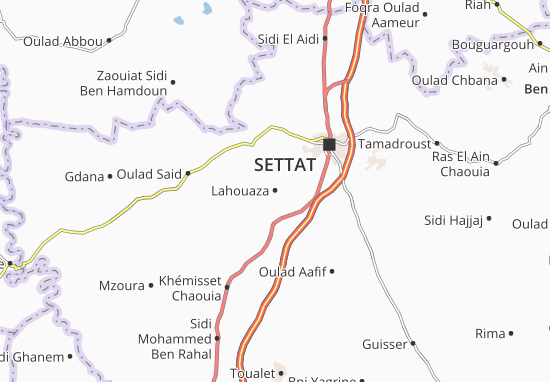 Mapa Lahouaza