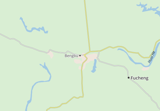 Karte Stadtplan Bengbu