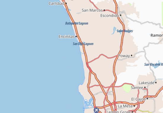 Karte Stadtplan Del Mar