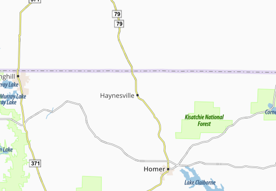 Kaart Plattegrond Haynesville